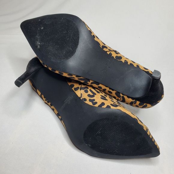 Fergalicious by Fergie Boots GOLDIE Cheetah Print Stiletto Heel Bootie Women 7.5 - Picture 8 of 13